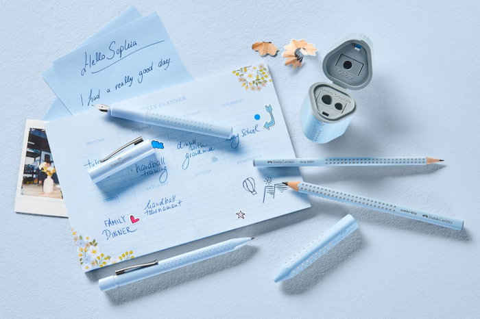 Stilou Faber-Castell Grip 2010 F Bleu Sky FC140849 [7]