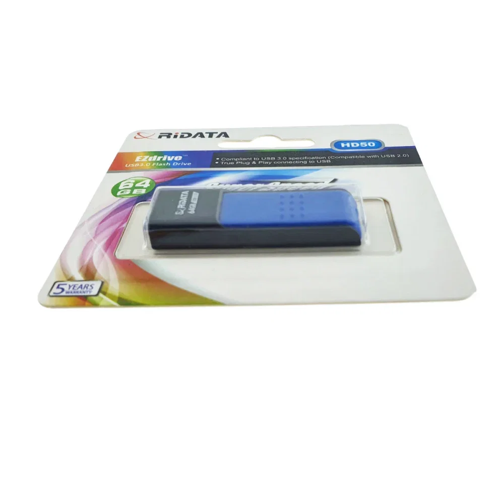 FLASH USB 3.0 RIDATA 64GB HD50 ALBASTRU  RETRACTABIL 97097 [2]