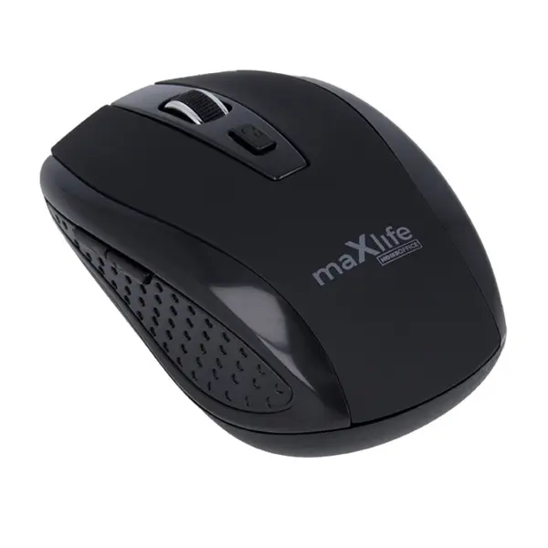 MOUSE OPTIC WIRELESS  MAXLIFE HOME OFFICE NEGRU  MXHM-02 1600DPI 6 BUTOANE [1]