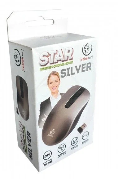 MOUSE STAR WIRELESS TO-60162 2.4 GHZ SILVER [3]