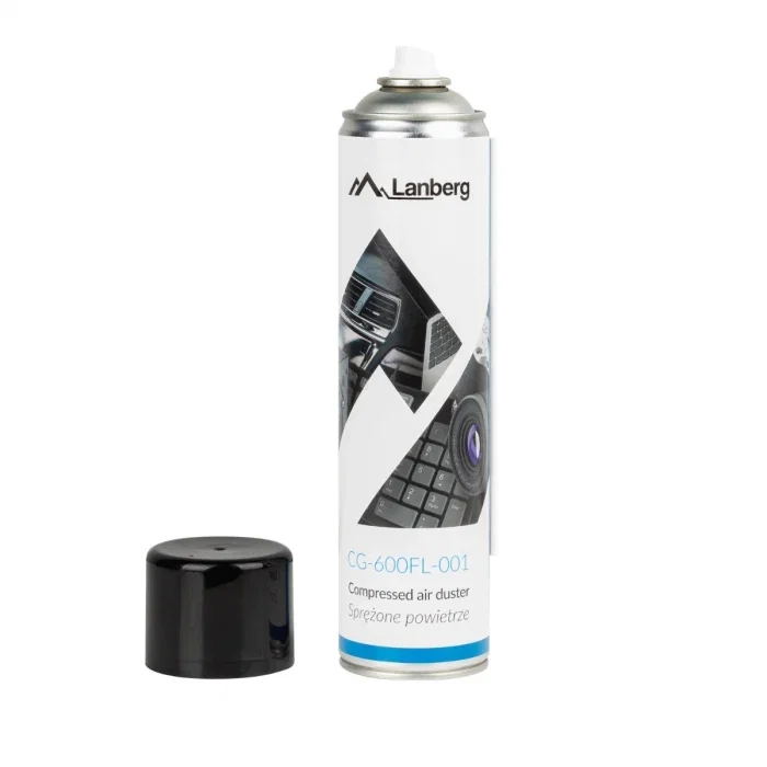 Spray Curățare Aer Comprimat Lanberg 600ml CG-600FL-001 - Anti-praf Electronică [2]