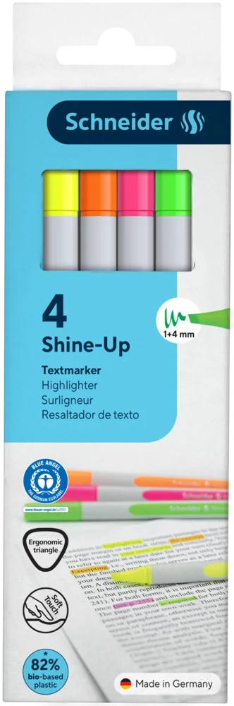 Textmarker Schneider Shine-Up 4 Culori/Set TMK054 [1]
