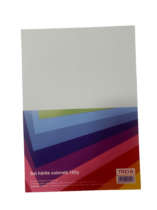 CARTON COLOR A4 160GR 50COLI/SET BLEU [1]