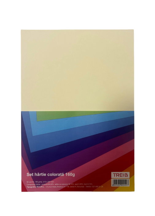 CARTON COLOR A4 160GR 50COLI/SET CREM [1]