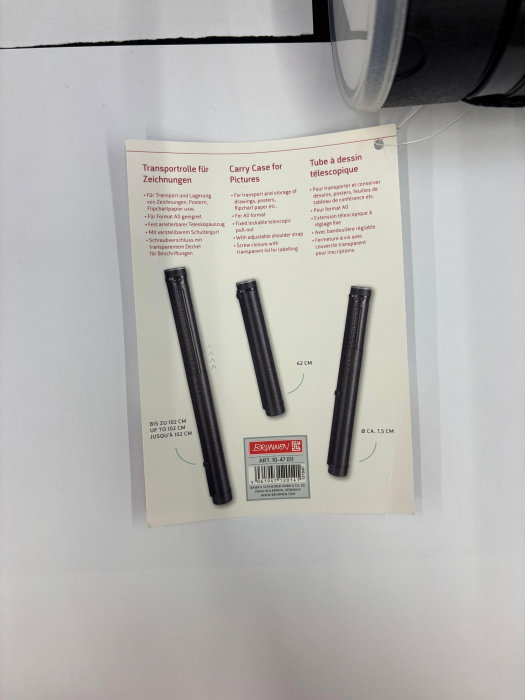 Tub Proiecte Extensibil Negru Mare 102cmx7.5cm 47011 [5]