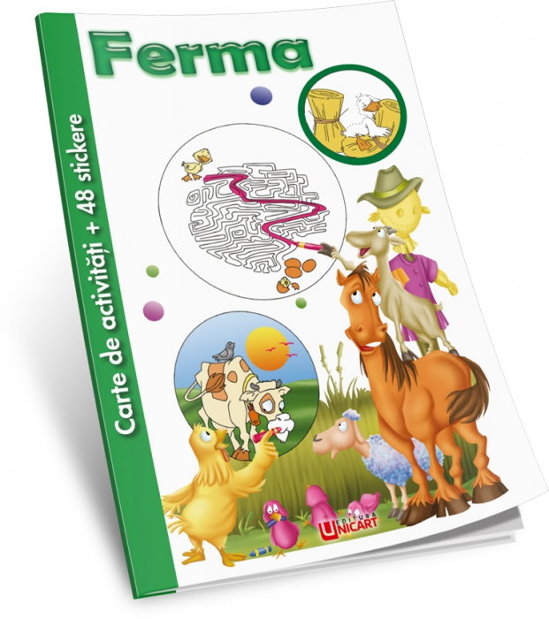 UP CARTE DE COLORAT CU 48 STICKERE FERMA [1]