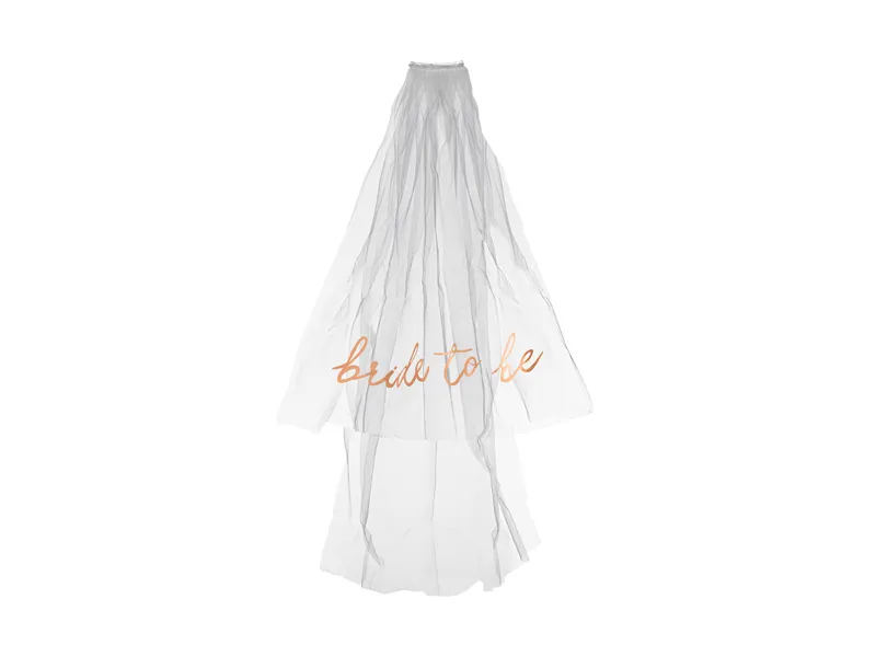 Voal Alb Mireasă "Bride to be" 63cm WEL2-008 [2]