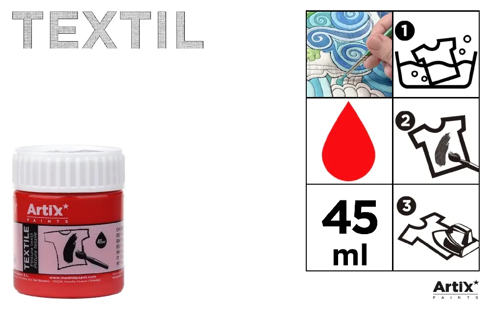 VOPSEA TEXTILE IPB 45ml ROSU PP651-07 [3]