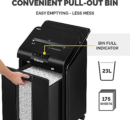 Distrugator Fellowes AutoMax 100M AUTO FEED , negru FW68010 [7]