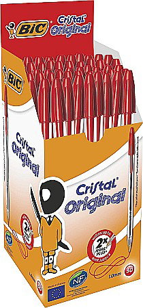 PIX BIC CRISTAL ORIGINAL 1.0MM 50/SET ROSU 216BR [3]