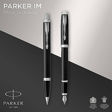 PARKER SET IM DUO STANDARD BLACK-SILVER STILOU + PIX CT 160390 [1]