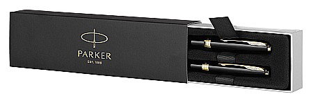 PARKER SET SONNET DUO STILOU + ROLLER GT, PENITA M, BLACK LACQUER AND GOLD 160394 [4]