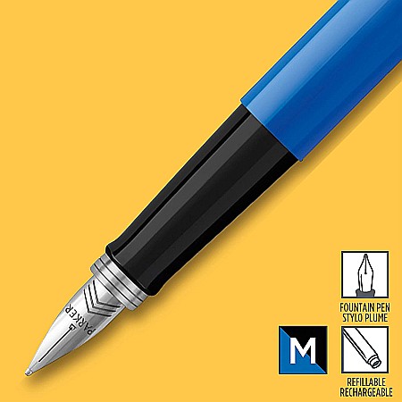 PARKER STILOU JOTTER ORIGINAL ALBASTRU M + 2 PATROANE CERNEALA 160380 [2]