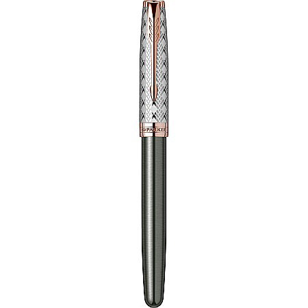 PARKER STILOU SONNET PREMIUM METAL , GRI GT, PENITA F 18K 160414 [2]