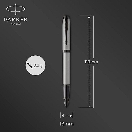 PARKER STILOU ACHROMATIC SILVER BT PENITA F 160428 [2]
