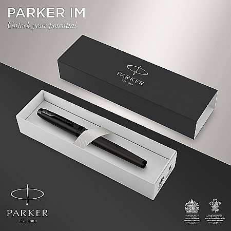 Stilou Parker IM Royal Achromatic Black BT Peniță F [1]