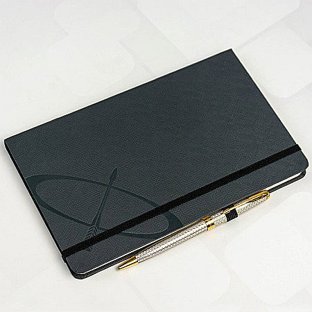 PARKER PREMIUM NOTES CU ELASTIC NEGRU + CUTIE CADOU 161040 [5]