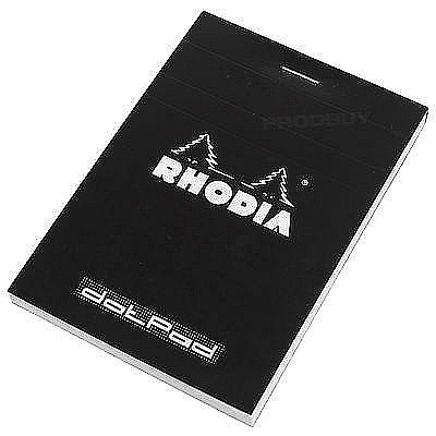 Caiete pentru studenti - BLOC NOTES 8.5*12CM 80F N12 DOT PAD BLACK RHODIA 12559C