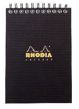 Blocnotes - RH BLOC NOTES A6 SPIRA 80F DR BLACK RHODIA 13921C
