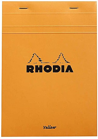 Blocnotes - RH BLOC NOTES A5 80F  N16 AR FOI GALBENE ORANGE RHODIA 16260C