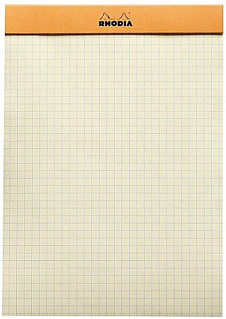 RH BLOC NOTES A5 80F  N16 AR FOI GALBENE ORANGE RHODIA 16260C [1]