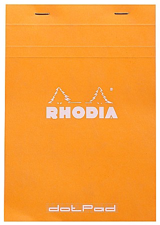 Carnetele cu puncte - RH BLOC NOTES A5 80F N16 DOTS ORANGE RHODIA 16558C