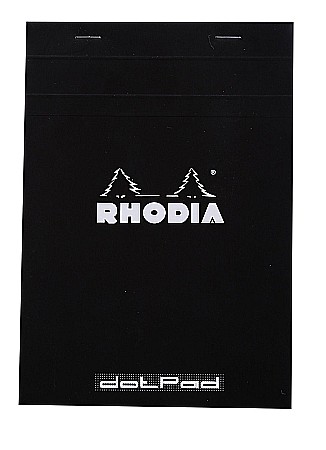 Caiete pentru studenti - RH BLOC NOTES A5 80F N16 DOTS BLACK RHODIA 16559C