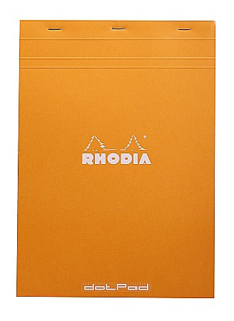 Caiete pentru studenti - BLOC NOTES A4 80F N18 DOT PAD ORANGE RHODIA 18558C