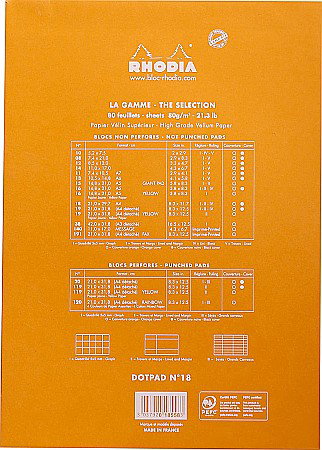 BLOC NOTES A4 80F N18 DOT PAD ORANGE RHODIA 18558C [2]