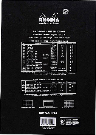 BLOC NOTES A4 80F N18 DOT PAD BLACK RHODIA 18559C [1]