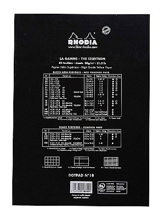 BLOC NOTES A4 80F N18 DOT PAD BLACK RHODIA 18559C [2]
