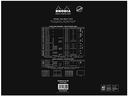 BLOC NOTES A3 80F N38 DOT PAD BLACK RHODIA 38559C [3]