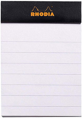 RH BLOC NOTES A8 80F N10 DR BLACK RHODIA 106009C [1]