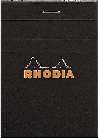 Blocnotes - RH BLOC NOTES A7 80F N11 AR BLACK RHODIA 112009C