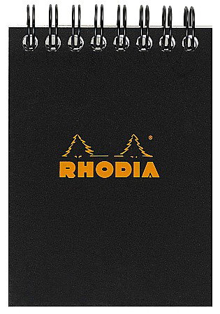 Blocnotes - RH BLOC NOTES A7 SPIRA 80F AR BLACK RHODIA 115009C