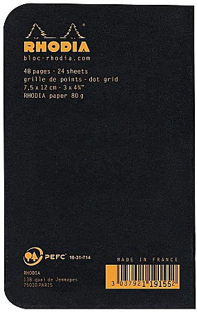 RH NOTES A7 24F DOTS BLACK RHODIA 119155C [2]