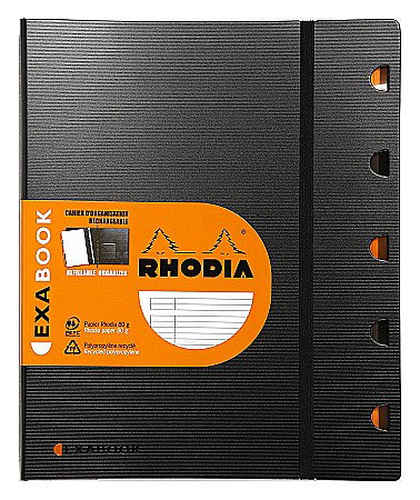 Caiete pentru studenti - RH EXABOOK CAIET REINCARCABIL A4 80F DR SPIRA PP RHODIA 132146C