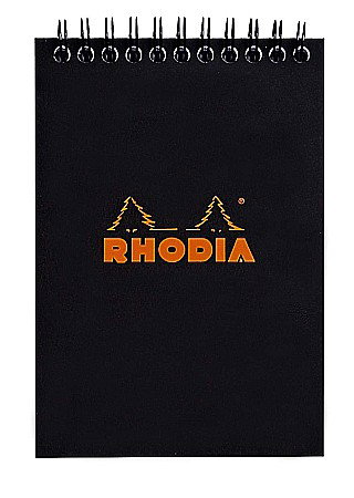 Blocnotes - RH BLOC NOTES A6 SPIRA 80F AR BLACK RHODIA 135009C