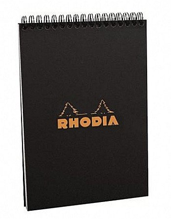 Blocnotes - RH BLOC NOTES A5 SPIRA 80F AR BLACK RHODIA 165009C