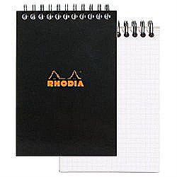 RH BLOC NOTES A4 SPIRA 80F AR BLACK RHODIA 185009C [1]