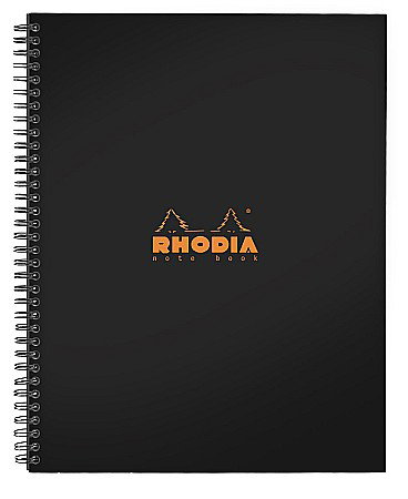 RH REGISTRU CARTONAT A4 80F DR SPIRA BLACK RHODIA 191310C [0]