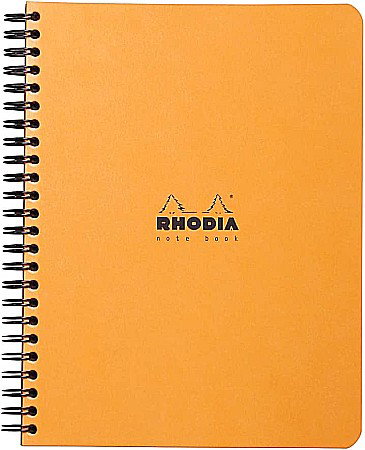 Carnetele, notesuri pt studenti - RH BLOC NOTES A5+ SPIRA 80F DOTS ORANGE RHODIA 193448C