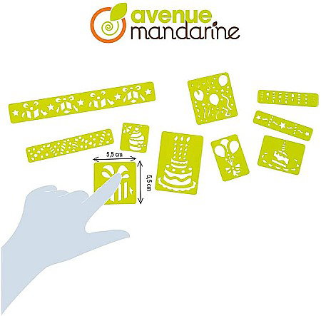CF MINI SABLON DECOR ZANE 10/SET AVENUE MANDARINE 42832O [1]