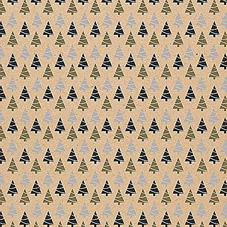 CF HARTIE AMBALAJ 0.70*2M BROWN KRAFT 60GR MOTIV CRACIUN 223799C [2]