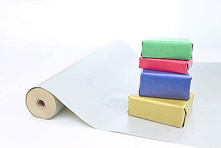 CF HARTIE IMPACHETAT ROLA 0.7*50M ARGINTIU KRAFT 60GR/M2 CLAIREFONTAINE 507576C [2]