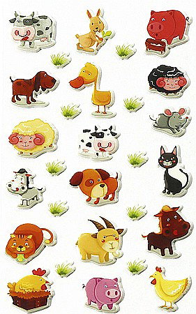 CF STICKER 3D COOKY 7.5*12CM MAILDOR ANIMALE DOMESTICE 560352C [1]