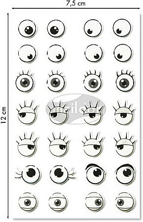 CF STICKER 3D COOKY 7.5*12CM MAILDOR OCHI 560539O [1]