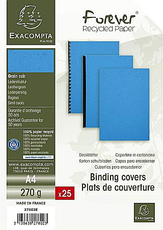 EX COPERTA CARTON IMITATIE PIELE A4 ALBASTRU 25/SET 27802E/27809E [1]