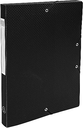 ORGANIZARE SI ARHIVARE - EX MAPA PP A4 CU ELASTIC 2.5CM NEGRU MAT 59681E