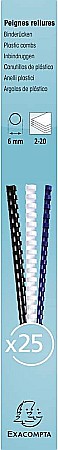 EX INEL PLASTIC 6MM 2-20 COLI 25/SET ALB 76100E [1]